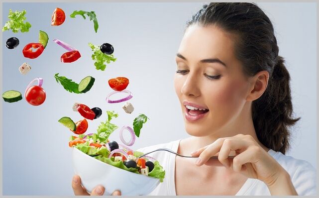 consumul de salată de legume în timpul tratamentului varicelor